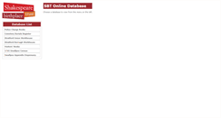 Desktop Screenshot of databases2.shakespeare.org.uk