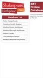 Mobile Screenshot of databases2.shakespeare.org.uk